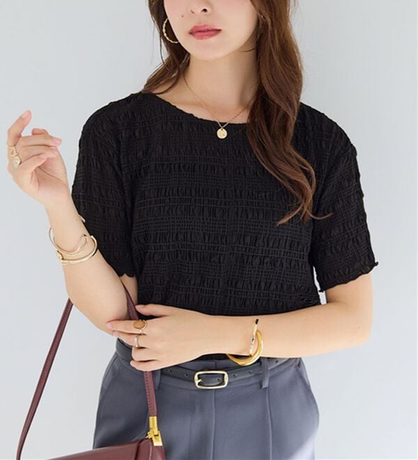 alotta（アロッタ）の「シアーシャーリングプルオーバー（カットソー）」｜詳細画像