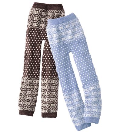 「もこもこ暖かニットレギンス（肌着・インナーウェア）」