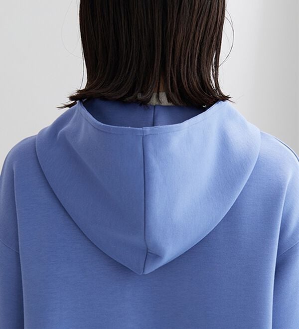 BELLUNA（ベルーナ）の「【快適Ｌａｂ．】とろみ素材裾タックパーカー（パーカー）」｜詳細画像