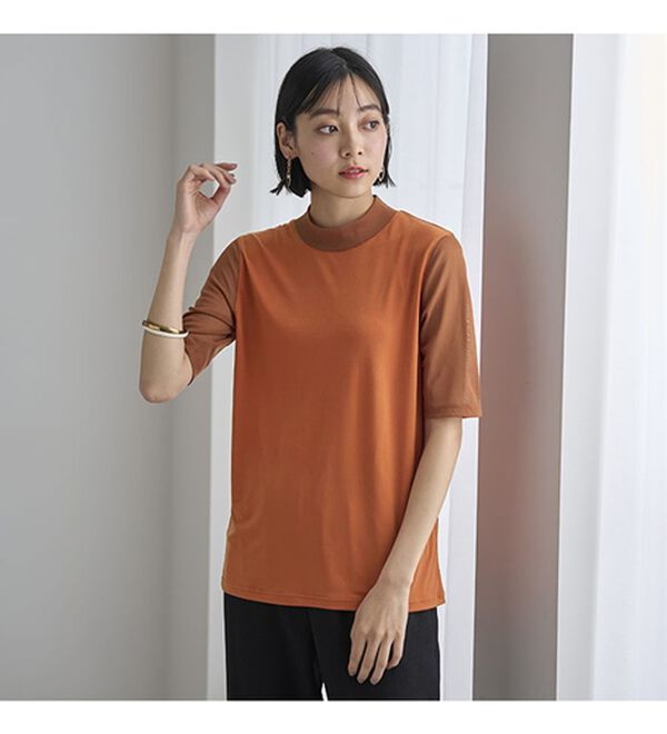 BELLUNA（ベルーナ）の「脱Ｔシャツ！チュールデザイントップス（カットソー）」｜詳細画像