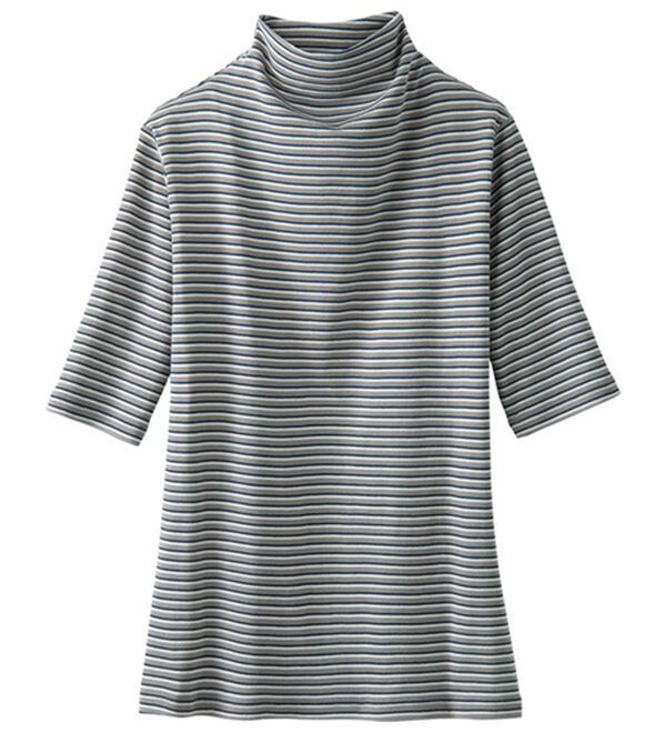 LAVIENNE（ラヴィエンヌ）の「着回し抜群！綿１００％ＵＶ対策トップス（カットソー）」｜詳細画像