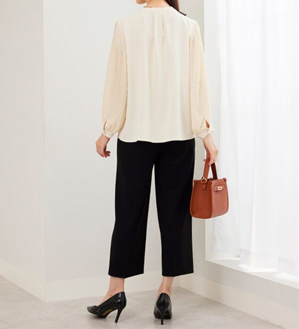 BELLUNA（ベルーナ）の「＜セレモニースタイル＞袖プリーツデザインブラウス（ブラウス）」｜詳細画像