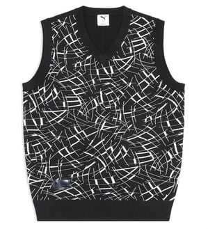 「ＰＭ）メンズ　ゴルフ　シャドウキャット　ニット　ベスト（メンズポロシャツ）」｜詳細画像