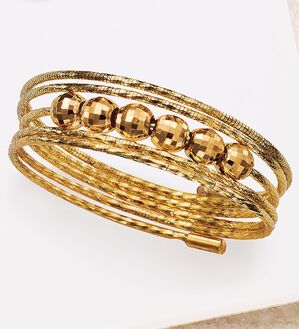 BELLUNA（ベルーナ）の「１８金ミラーボール入りフリーサイズリング（リング）」｜詳細画像