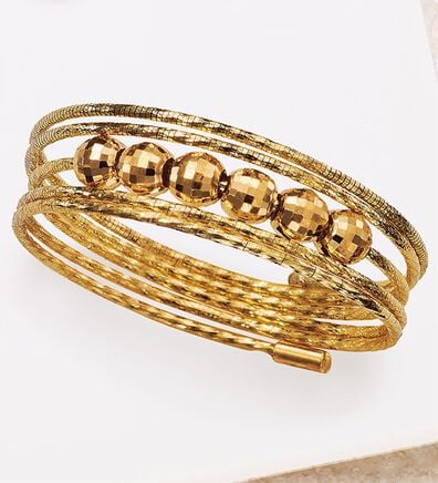 BELLUNA（ベルーナ）の「１８金ミラーボール入りフリーサイズリング（リング）」