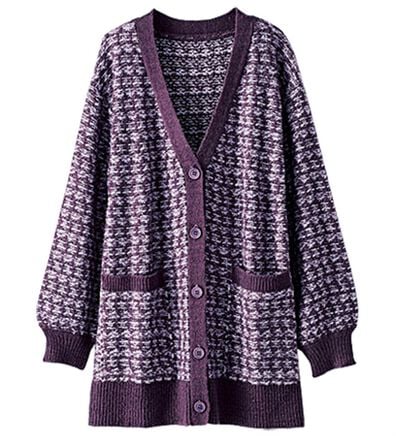 BELLUNA（ベルーナ）の「ツイード調ニットカーディガン（ニットカーディガン）」