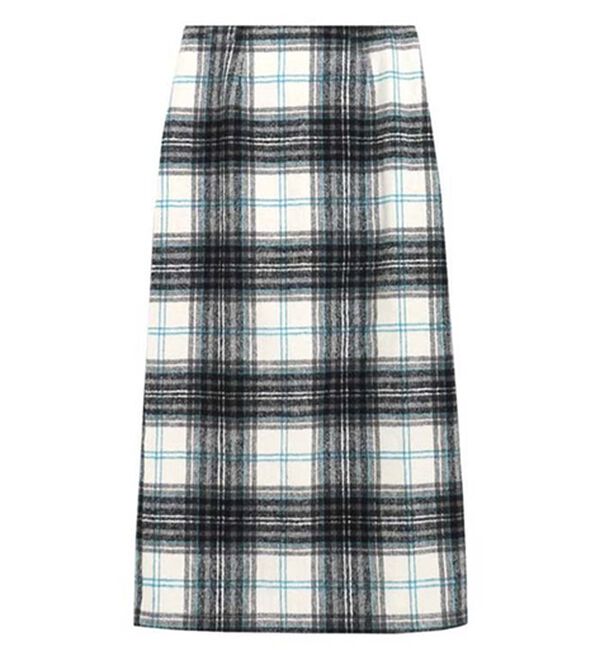 Pierrot（ピエロ）の「ウールタッチチェック柄スカート（ロングスカート）」｜詳細画像