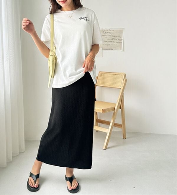 GeeRA（ジーラ）の「セルフカット美脚魅せタイトスカート（ロングスカート）」｜詳細画像