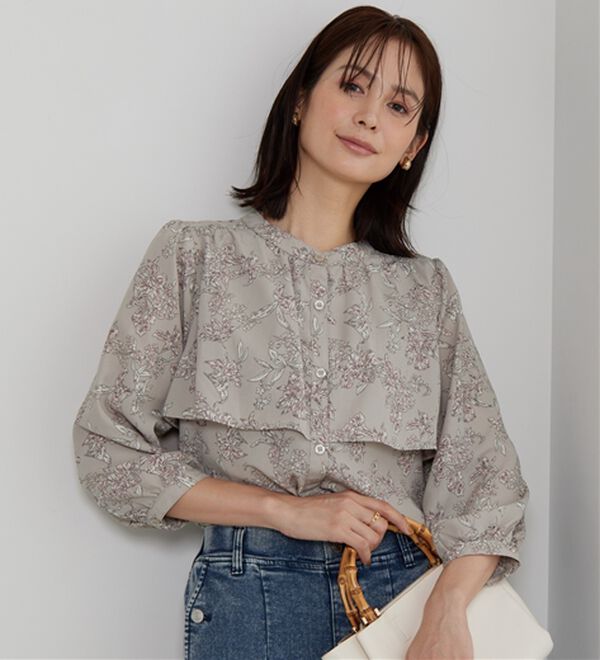 BELLUNA（ベルーナ）の「ケープ風デザインブラウス（ブラウス）」｜詳細画像