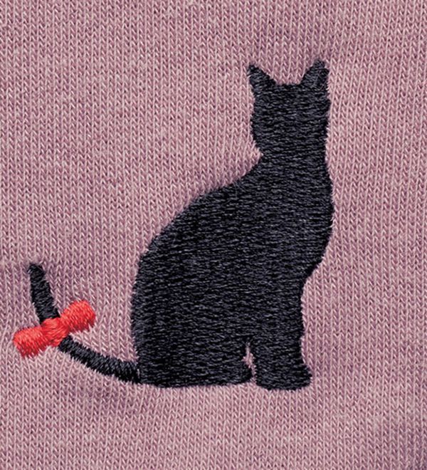 「【２着組】ネコちゃんの首元暖か裏起毛パジャマ（パジャマ・ルームウェア）」｜詳細画像