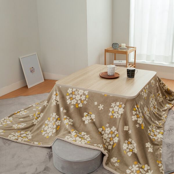 「ふわふわこたつ中掛け毛布（こたつ布団）」｜フラワーグレージュ