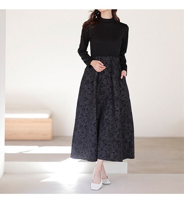 RANAN（ラナン）の「ジャカード素材ドッキングワンピース（ドッキングワンピース）」｜詳細画像