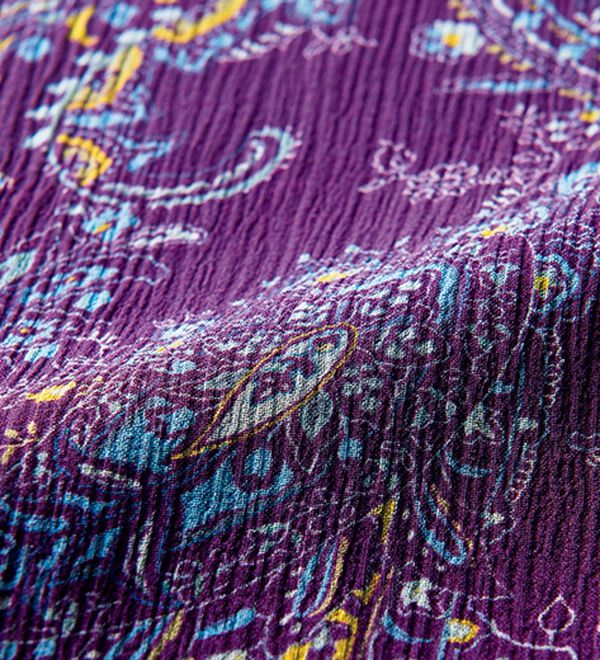 ルフラン（ルフラン）の「シルク１００％衿フリルチュニック（ブラウス）」｜詳細画像