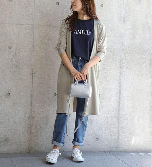 Pierrot（ピエロ）の「【Ｍ～３Ｌ】【選べる２丈】接触冷感トッパーカーディガン（その他カーディガン）」｜詳細画像