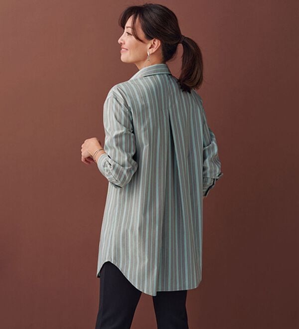 BELLUNA（ベルーナ）の「＜ＳＯＬＯＴＥＸ（Ｒ）＞ストレッチビッグシャツ（シャツ）」｜詳細画像