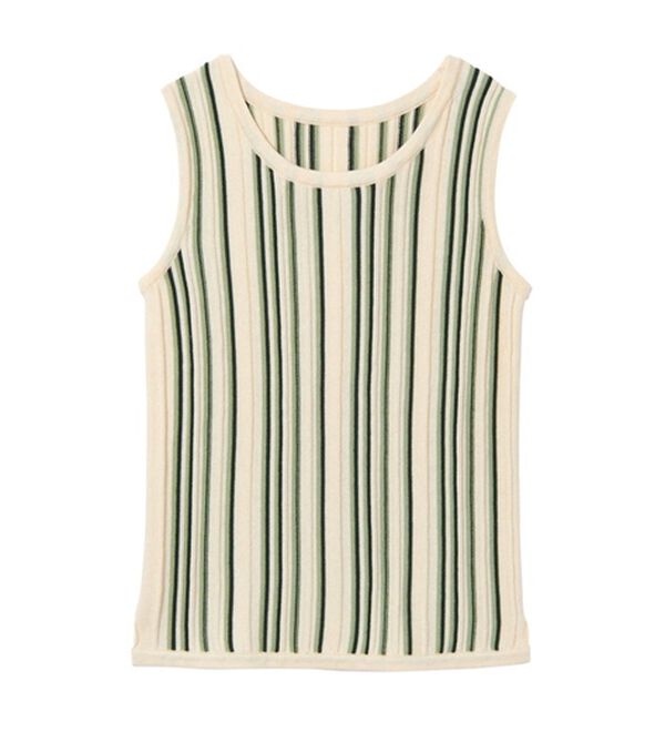 GANNI マルチカラー ストライプ タンクトップ GANNI マルチカラー