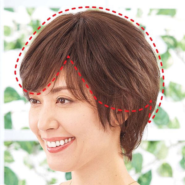 毛足長めワンタッチヘアピース - ベルーナ【公式】