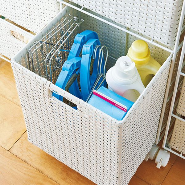 ラタン調ランドリーチェスト・ラック - ベルーナ【公式】 