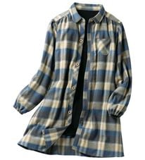 LAVIENNE（ラヴィエンヌ）の「裏フリースほっこりかっぽうチュニック（パジャマ・ルームウェア）」