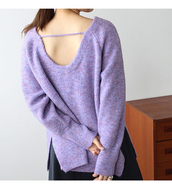 GeeRA（ジーラ）の「メランジボリューム袖ニット（ニット・セーター）」｜詳細画像