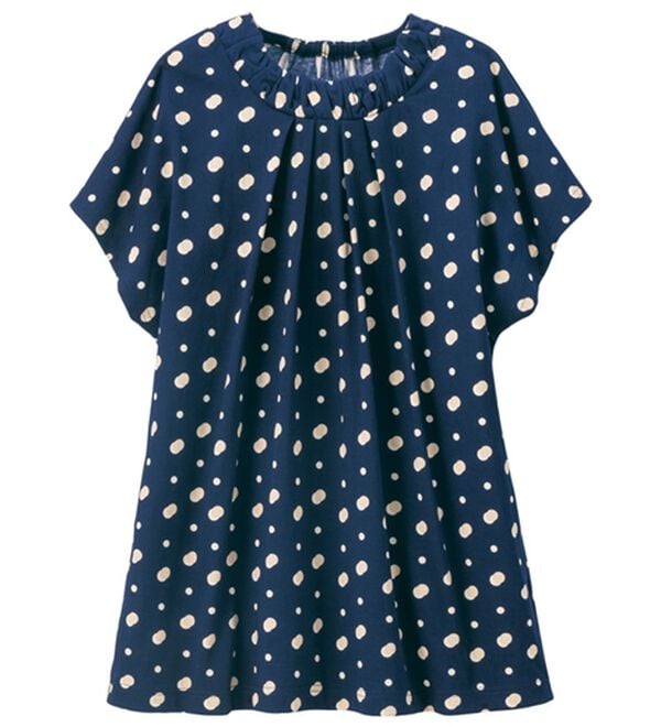 ルフラン（ルフラン）の「涼しくてブラウス見え！プルオーバー（カットソー）」｜フレンチ袖 ネイビー系