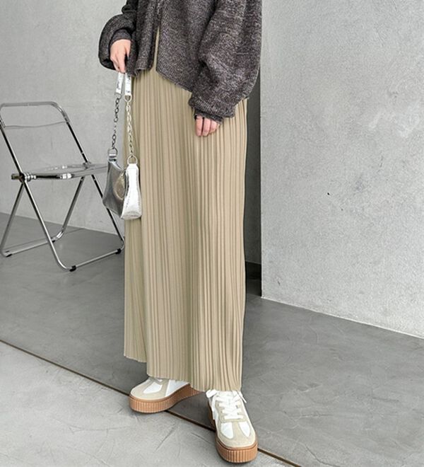 GeeRA（ジーラ）の「セルフカットプリーツナロースカート（ロングスカート）」｜詳細画像
