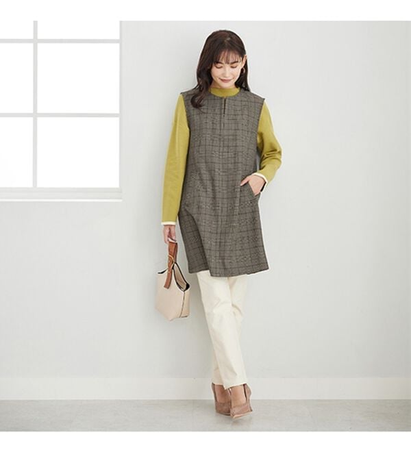 BELLUNA（ベルーナ）の「ウーリッシュ素材ジャンパースカート（ジャンパースカート）」｜詳細画像