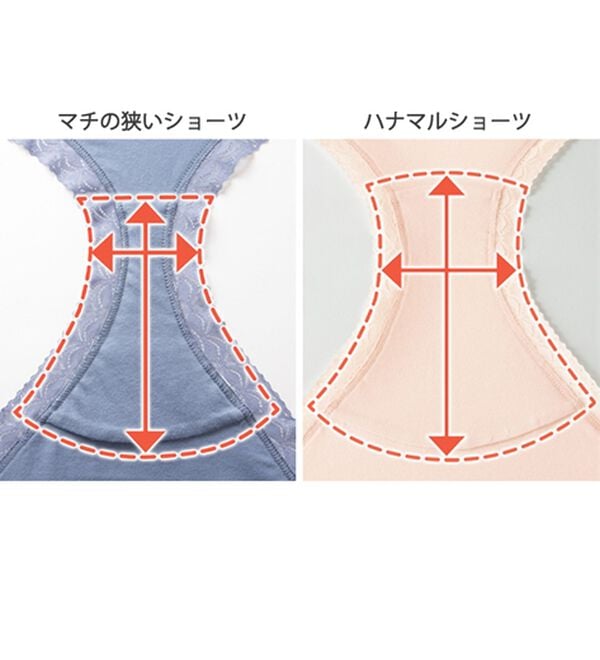 「【８色組】【ハナマル】吸水パッド専用ショーツ（安心ショーツ）」｜詳細画像