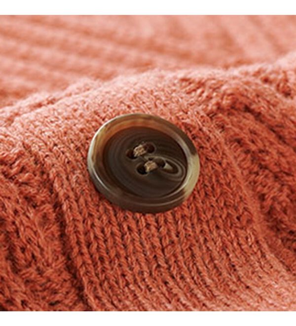 BELLUNA（ベルーナ）の「編地切替サイドボタンチュニック（チュニック）」｜詳細画像