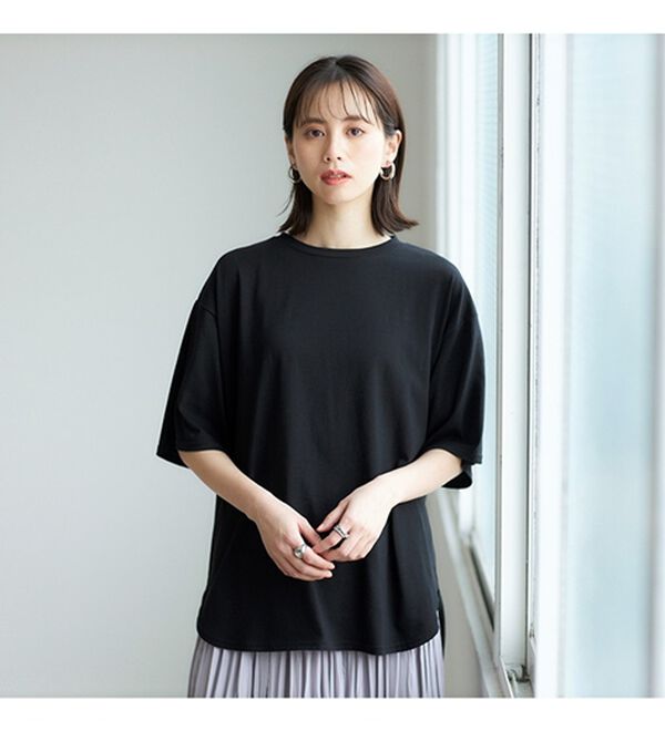 GeeRA（ジーラ）の「プリントチュニックＴシャツ（カットソー）」｜詳細画像