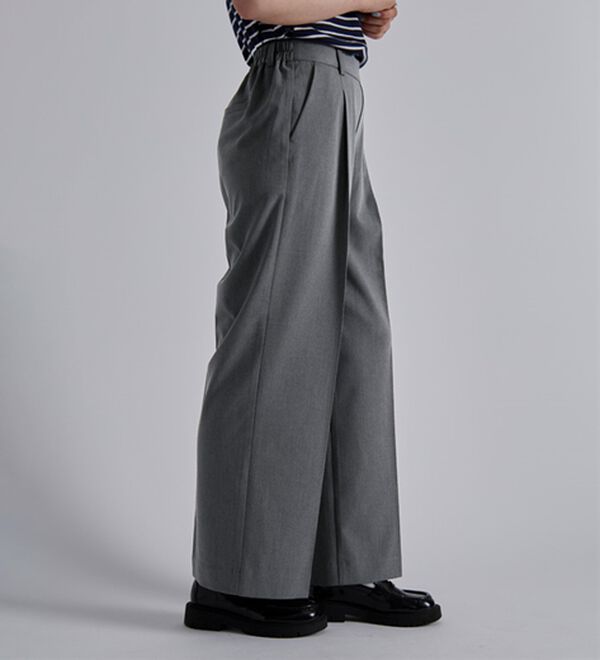 BELLUNA（ベルーナ）の「サマ見え！美脚タック使いワイドパンツ（ワイドパンツ・ガウチョ）」｜詳細画像