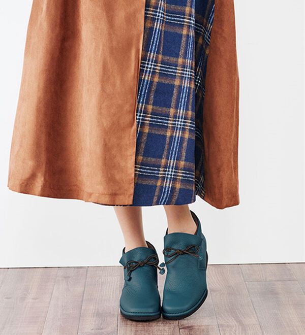 ルフラン（ルフラン）の「やわらかレザーのハイカットリボンシューズ（ブーツ）」｜詳細画像