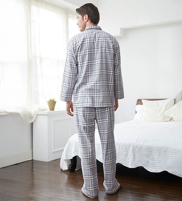 「＜コムルヴァン・オム・ウェルネス＞綿１００％腰ラクパジャマ（メンズルームウェア）」｜詳細画像