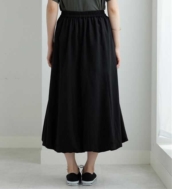BELLUNA（ベルーナ）の「しぼ感素材バルーンスカート（ロングスカート）」｜詳細画像