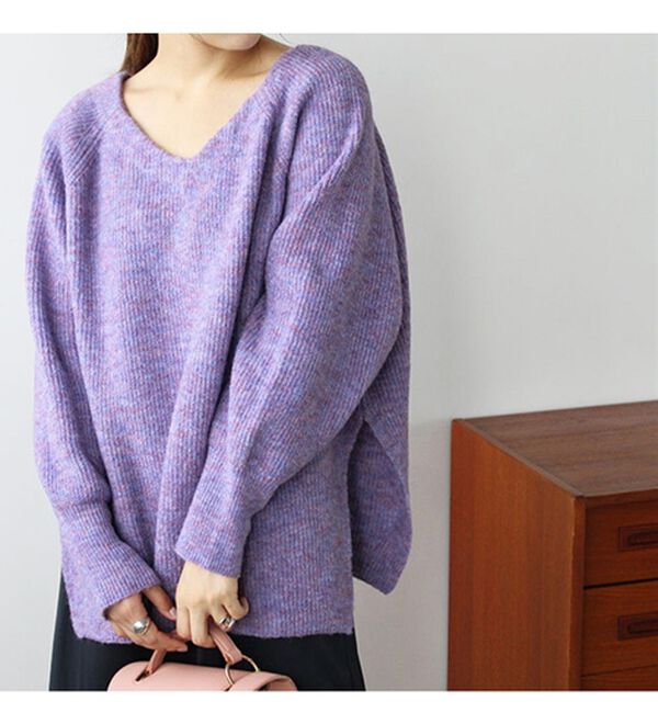 GeeRA（ジーラ）の「メランジボリューム袖ニット（ニット・セーター）」｜詳細画像