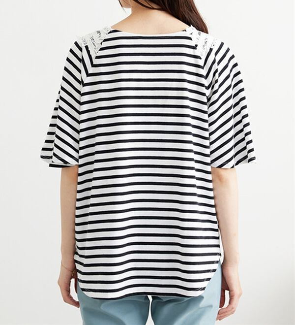 BELLUNA（ベルーナ）の「レース使いポンチョデザインプルオーバー（カットソー）」｜詳細画像