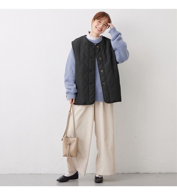 Viola e Viola（ヴィオラ エ ヴィオラ）の「ウェーブキルトベスト（ベスト）」｜詳細画像