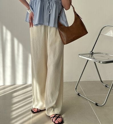 GeeRA（ジーラ）の「さらさら涼感イージーパンツ（フルレングスパンツ）」