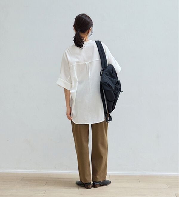 BELLUNA（ベルーナ）の「シュッと体型カバー！ワイドテーパード美脚パンツ（フルレングスパンツ）」｜詳細画像