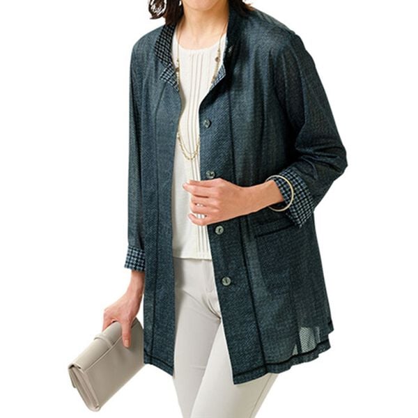 ルフラン（ルフラン）の「裏千鳥ロングジャケット（その他ジャケット）」｜詳細画像