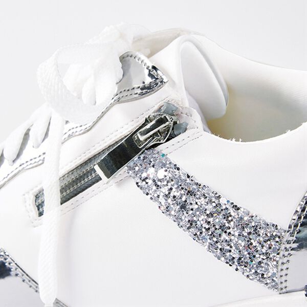 RANAN（ラナン）の「幅広ゆったりレースアップウェッジスニーカー（スニーカー）」｜詳細画像