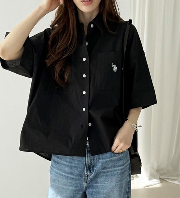 GeeRA（ジーラ）の「【ＵＳ．ＰＯＬＯ．ＡＳＳＮ】オーバーサイズ半袖シャツ（シャツ）」｜詳細画像