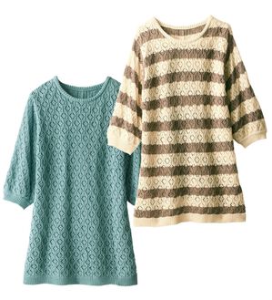 ルフラン（ルフラン）の「【２色組】リボン使いのニットプルオーバー（ニット・セーター）」｜詳細画像