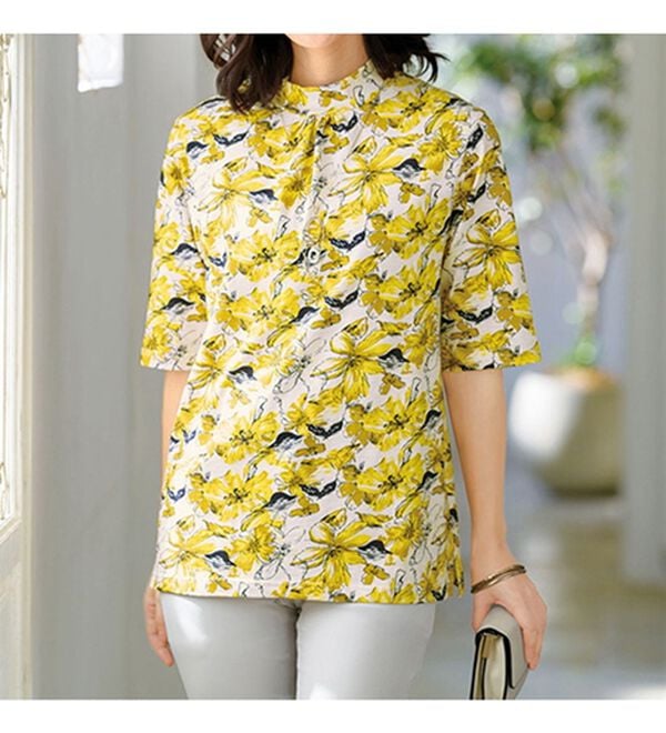 ルフラン（ルフラン）の「綿１００％スラブ素材プルオーバー（カットソー）」｜詳細画像