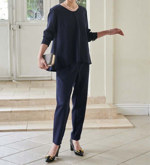 RANAN（ラナン）の「【選べるデザイン】楽してきれい見え！セットアップ（ブラウススーツ）」｜詳細画像