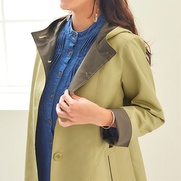 BELLUNA（ベルーナ）の「花粉対策！配色スプリングコート（ハーフコート）」｜詳細画像