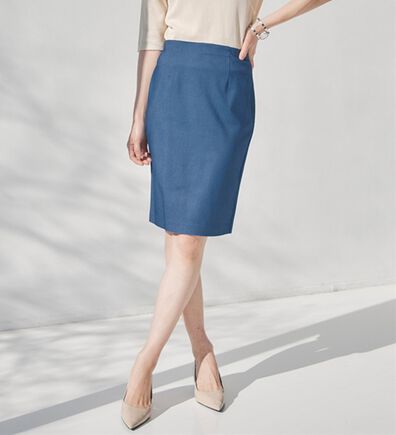 RANAN（ラナン）の「夏に嬉しい機能付！ストレッチタイトスカート（ひざ丈スカート）」