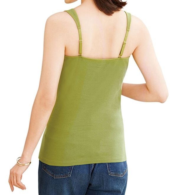 LAVIENNE（ラヴィエンヌ）の「【３色組】綿１００％肩ひも調節できるカップ付タンク（ブラトップ・カップ付きインナー）」｜詳細画像