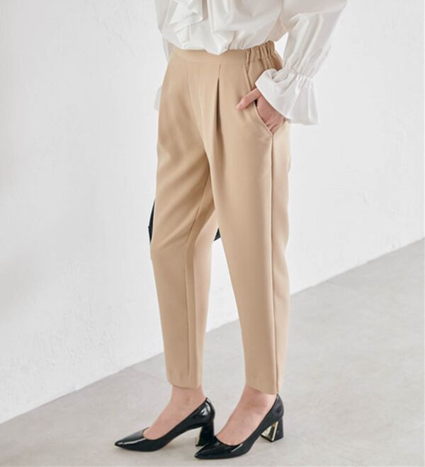 RANAN（ラナン）の「美脚シルエットクロップドパンツ（フルレングスパンツ）」｜詳細画像