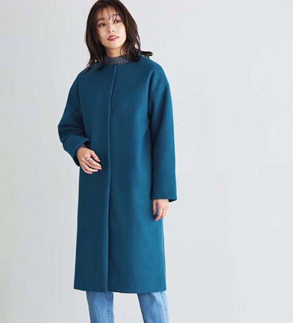 Needles ウールメルトン ノーカラージャケット